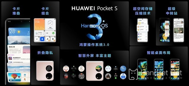 Huawei Pocket Sの新しい折りたたみスクリーンマシンが正式にリリースされ、Guan Xiaotongがそれを支持しています！