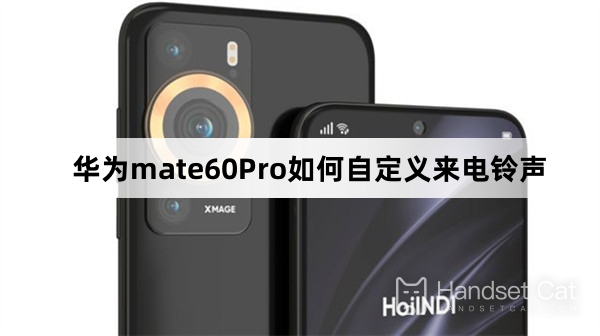 Huawei mate60Pro에서 수신 전화 벨소리를 사용자 정의하는 방법