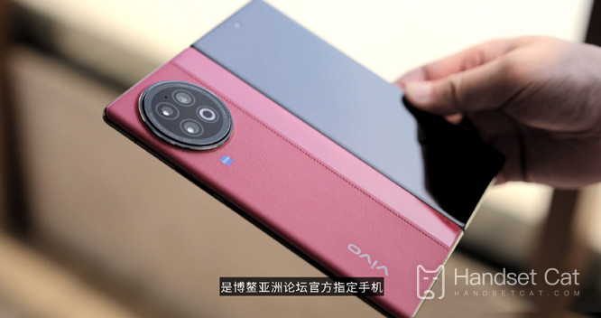 Huaxia Red Plain Leather+Glass Splice, vivo X Fold2 Appearance Design Online!