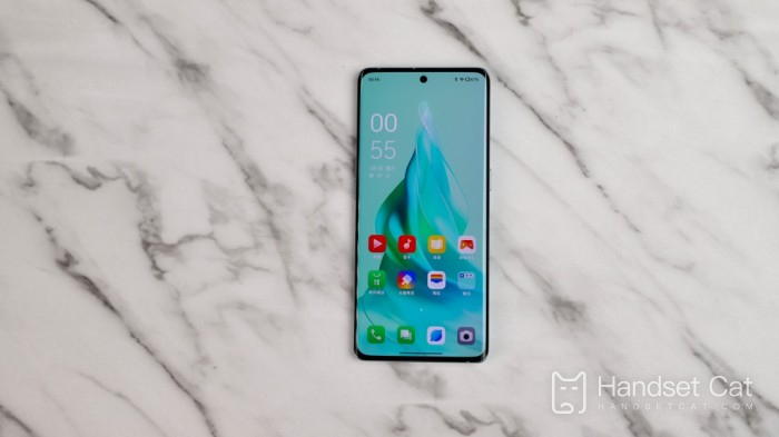 How to turn on the screen display for OPPOReno9