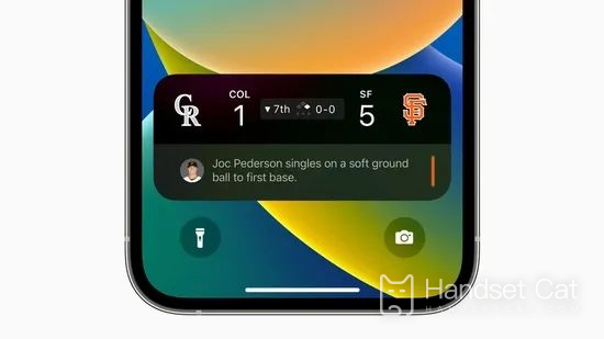 Hướng dẫn hiển thị điểm số Apple 14pro Smart Island World Cup theo thời gian thực