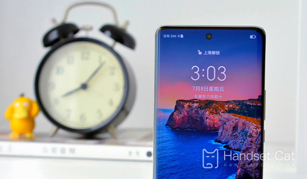 Nơi đặt thời gian để bàn trên Honor 80 Pro