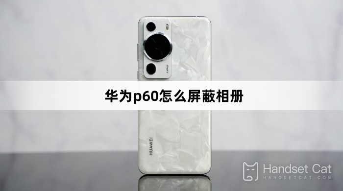 How does Huawei P60 block photo albums