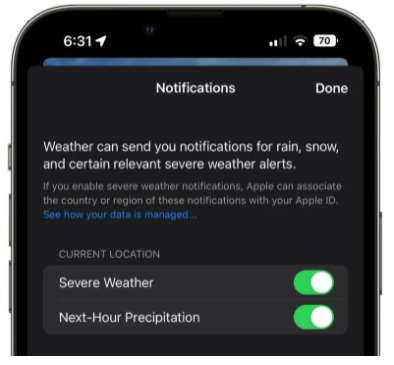 Apple के iOS 16 सिस्टम ने कई व्यावहारिक कार्यों को जोड़ते हुए, मौसम ऐप में बदलाव किया है