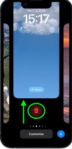iPhone14plus पर कस्टम लॉक स्क्रीन कैसे हटाएं