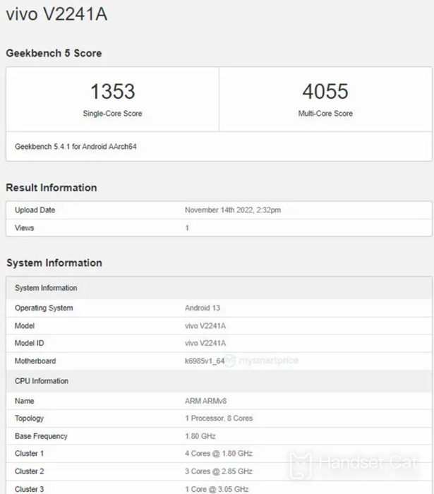 Vivo X90 appears in Geekbench 5, and the first MediaTek Tianji 9200 mass production machine has come