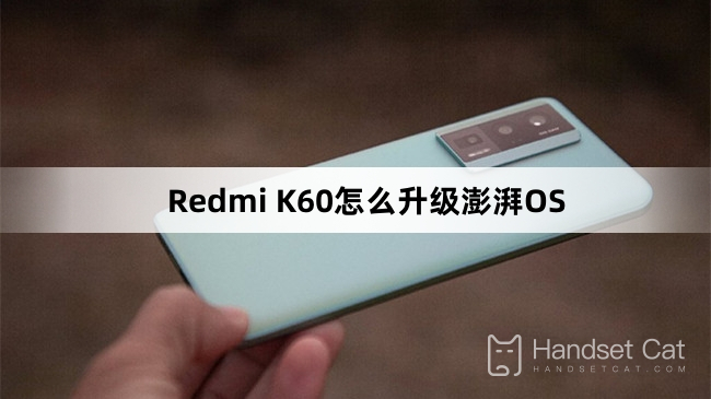 Comment mettre à niveau Redmi K60 vers ThePaper OS
