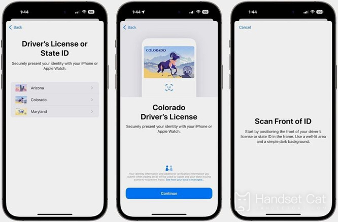 The iPhone wallet can be added with an electronic ID card or driver's license, which is now supported in Colorado