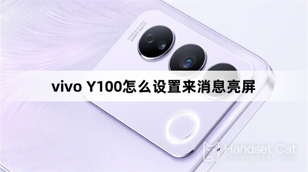 vivo Y100怎麼設定來訊息亮屏