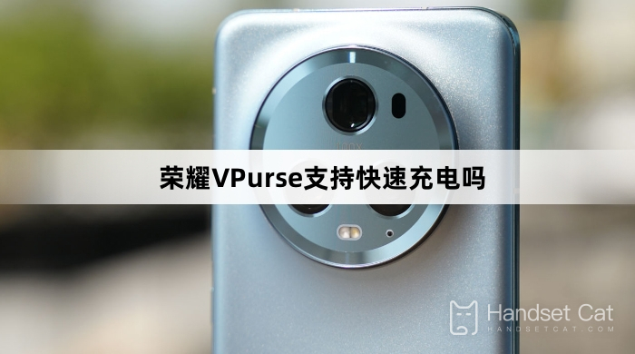 Does Honor VPurse support fast charging?