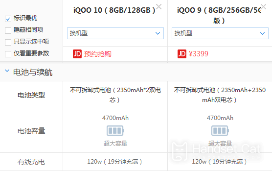 What is the difference between iQOO 10 and iQOO 9