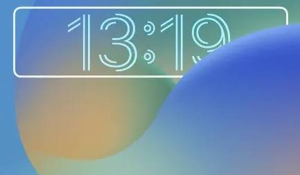 iOS16 잠금 화면 시간 글꼴 크기 조정 튜토리얼