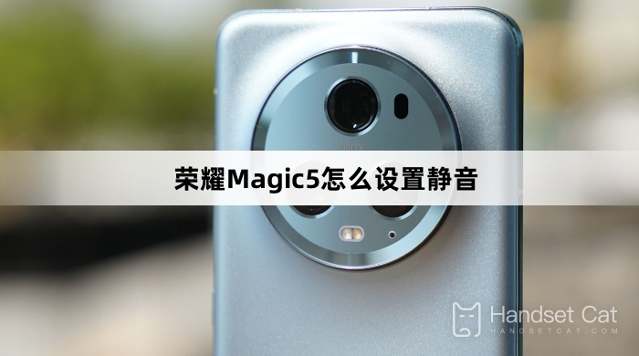 榮耀Magic5怎麼設置靜音