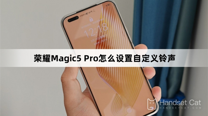 Honor Magic5 Pro에서 사용자 정의 벨소리를 설정하는 방법