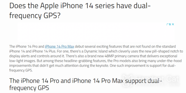 Sind alle iPhone 14-Serien mit Dual-Frequenz-GPS ausgestattet?Diese beiden Modelle haben keine