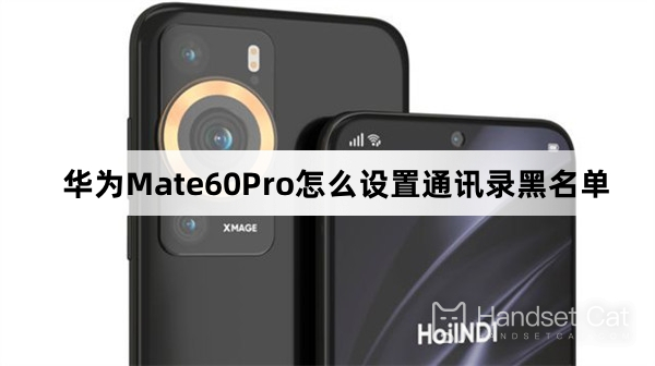 Comment mettre la liste noire du carnet d’adresses sur Huawei Mate60Pro