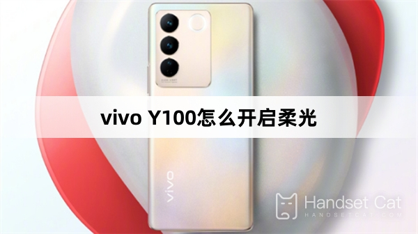 How to turn on soft light on vivo Y100