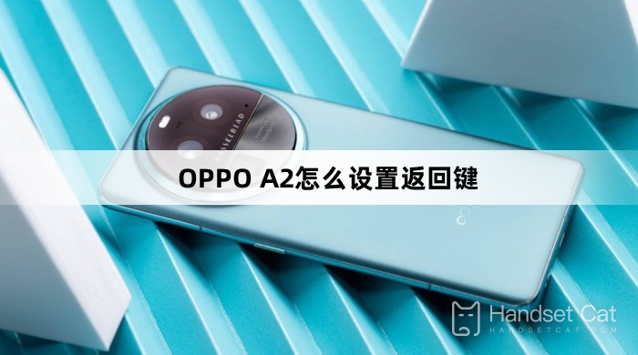 OPPO A2에서 복귀 버튼을 설정하는 방법