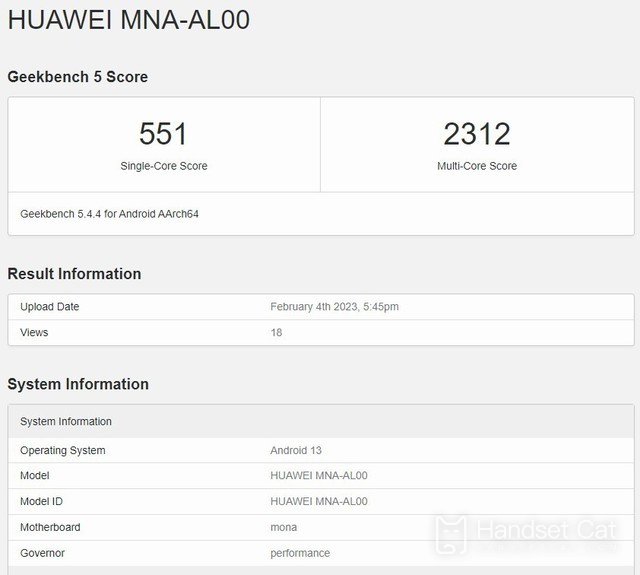 It is suspected that Huawei P60 appears in GeekBench, carrying Xiaolong 778G