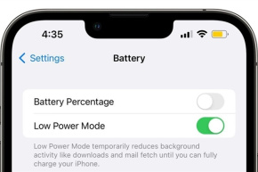 Summary of models that do not support the iOS16 power percentage function