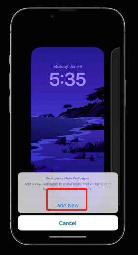 How to set iPhone 14plus customized lock screen