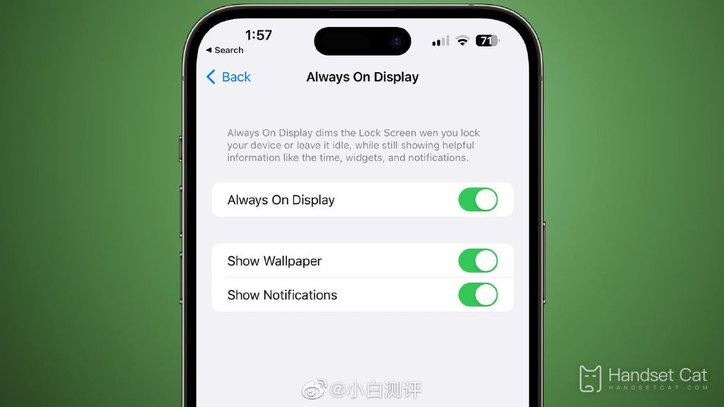 How to set Apple 14pro screen without wallpaper