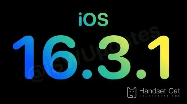 When can iOS 16.3.1 be updated