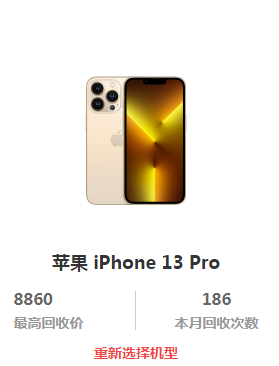 iPhone 13 Pro回收價格介紹