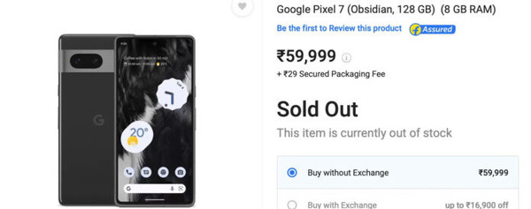 Google Pixel7 series of mobile phones are out of stock due to hot pre purchase in India