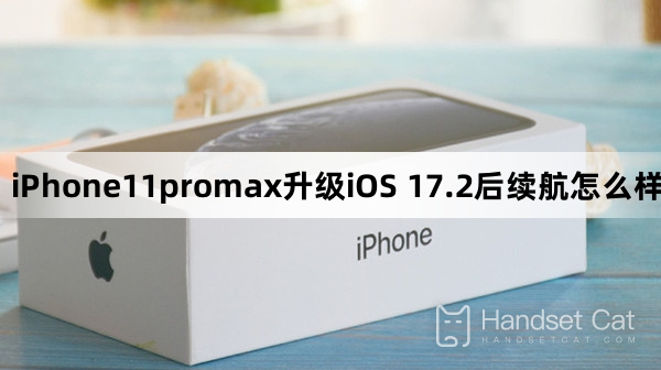 E quanto à duração da bateria do iPhone11promax após a atualização para iOS 17.2?