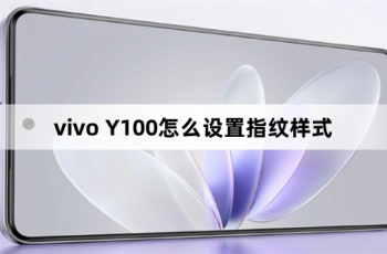How to set fingerprint style on vivo Y100