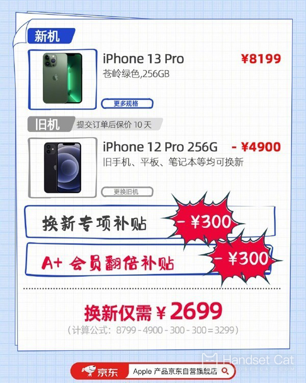 京東開啓蘋果手機以舊換新活動，只需1849元即可將iPhone 13升級至iPhone 14