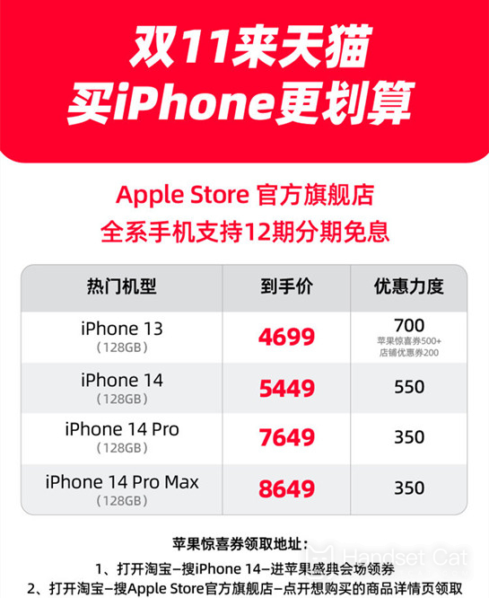 ฉันสามารถใช้คูปองเซอร์ไพรส์ของ Apple เพื่อซื้อ iPhone 14 Pro บน Tmall Double Eleven ได้หรือไม่