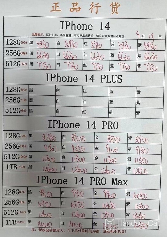 ประกาศราคา iPhone 14 channel พังแล้วพังในเวลาเพียง 3 วัน