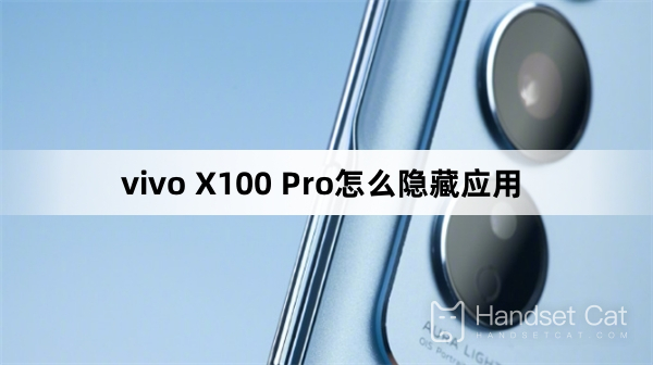 How to hide apps on vivo X100 Pro