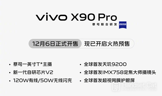 Date de vente du Vivo X90 Pro