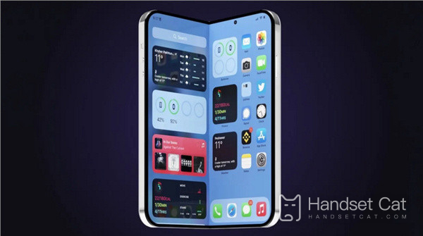 Apple is developing two folding screen iPhones. The size of the horizontally folded large screen version is 8.9 inches