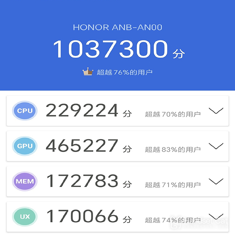 Honor 80 Pro ダイレクトスクリーン版 AnTuTu ベンチマークスコア紹介