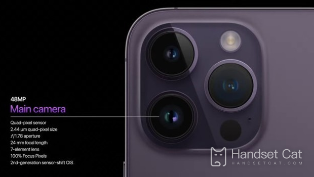 Quantos pixels a câmera do iPhone 14 Pro possui?