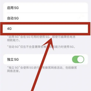 How does iPhone 14 Pro switch to 4G network